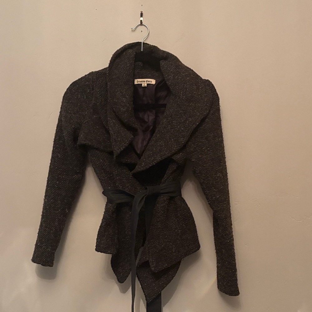 Double Zero Textured Brown Jacket